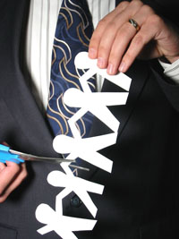 Photo of a paper chain men
